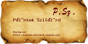 Péntek Szilárd névjegykártya